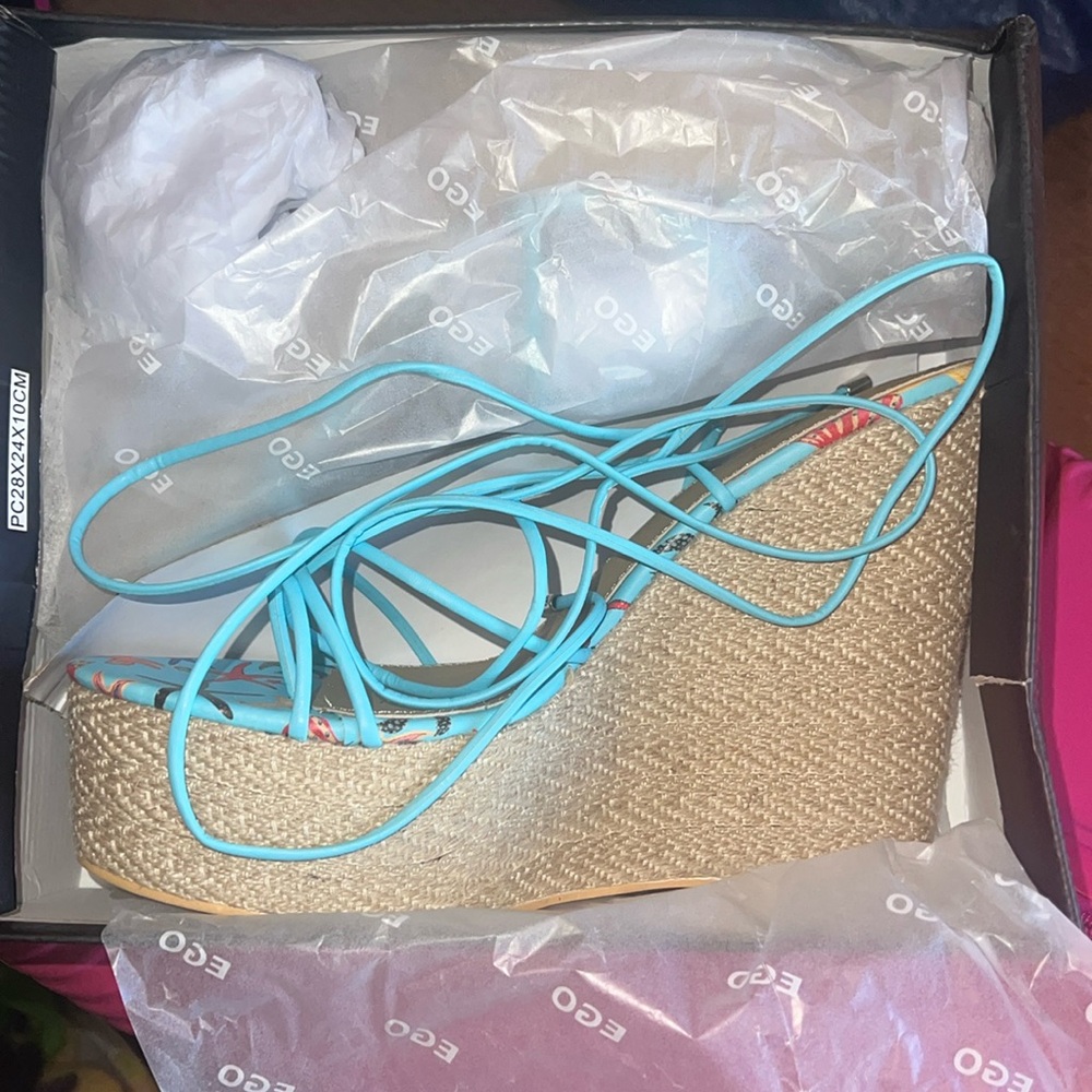 EGO Strappy Wedge Sandals